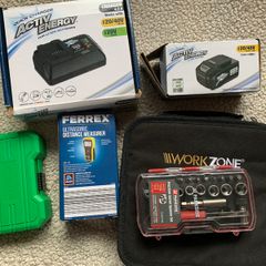 Cordless Drill, Two battery, Charger + Extra