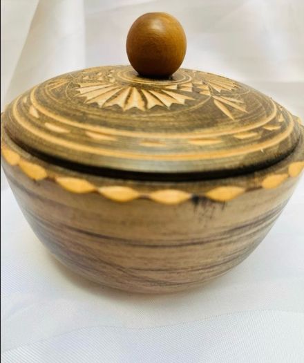 carved wooden bowl