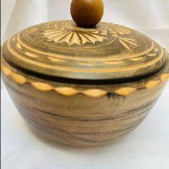 carved wooden bowl