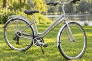 Raleigh Pioneer Tour Ladies Hybrid Bike  Size M 700C Wheels Shimano Gears