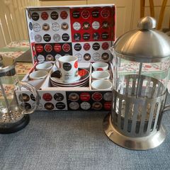 Coffee Time set with two cafetieres - excellent condition