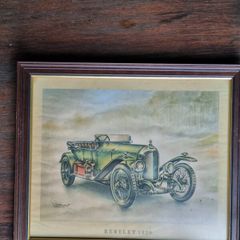 Car collection from early 1900s Framed