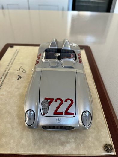 Mercedes 300 SLR Signed by Stirling Moss COA 1/18 Rare