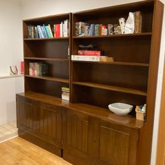 Wooden bookcases and cabinets x2 for sale