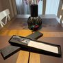 Brand new Japanese style Nakiri knife with a beautiful Damascus steel pattern blade. Image 4