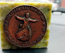Original 1969 Bantry Oil Terminal Plaque