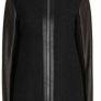 Ted Baker Vipper Faux Leather black coat UK 12 Image 3