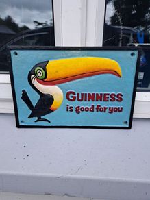 Guinness cast iron sign
