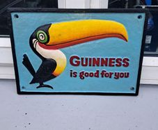 Guinness cast iron sign