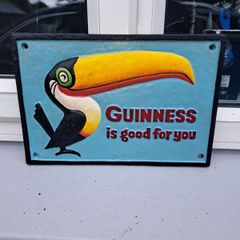 Guinness cast iron sign