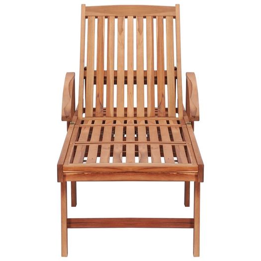 Sun Loungers 2 pcs Solid Teak Wood