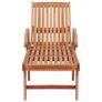 Sun Lounger Solid Teak Wood Image 8