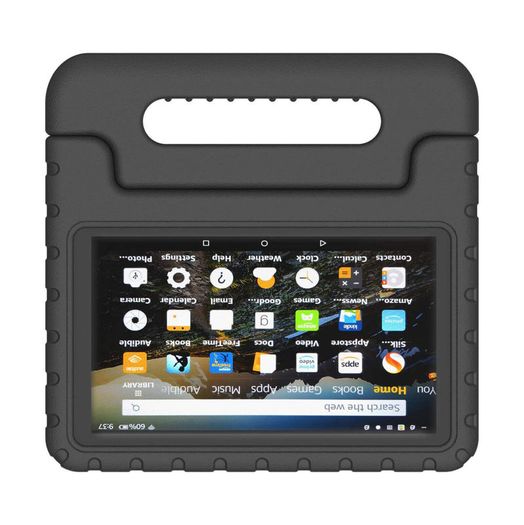 For Amazon Fire 7 2019 Case Kids Shockproof Tablet Smart Cover Handle EVA New Black - FHT06ATK1