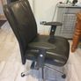 Executive Leather Office Chair with Wheels,Ergonomic Leather Desk Chair High Back Reclining Computer Chair,Comfortable Boss Chair Adults Work Chair for Heavy People(64x46-54cm(25x18-21) Image 4