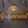 Vintage Hand-Painted Restaraunt Wooden Advertising Sign Image 7