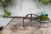 19 th Century Hand Forged wrought iron Fire Hearth Trivet
