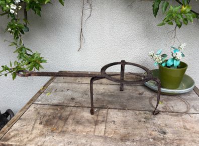 19 th Century Hand Forged wrought iron Fire Hearth Trivet