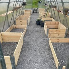 Raised bed pallet collars