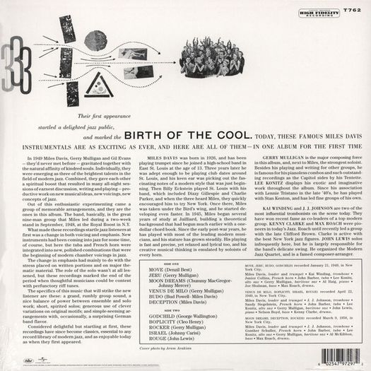 Miles Davis - Birth Of The Cool, Vinyl, LP, Mono, 180G, RE