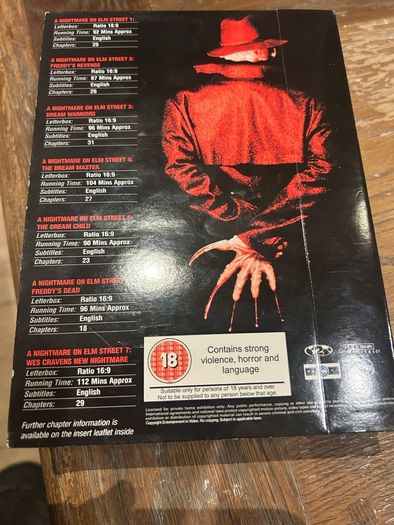 The Nightmare on Elm Street Ultimate Collector's Edition 7 Disc Boxset