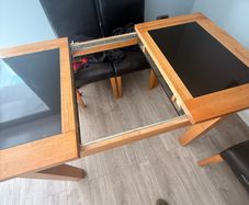 Solid wood dining table