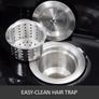 Shampoo Bowl, ABS Plastic Shampoo Sink for Salons and Home, Easy to Clean and Install Salon Shampoo Bowls for Hair Stylists, Shampoo Sink Image 3