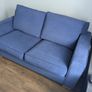 Blue 2 seater Sofa Bed Image 2
