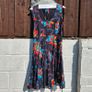 Joe Brown Black Floral Midi Dress - Size 14 Image 3