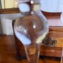 Pair of Glass Candle Sticks Image 2