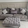 4 Seater Couch and Footstool Image 2