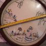 vintage mahogany embroidered tray Image 2