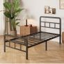 Single Bed Frame with Curved Headboard Image 5