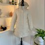 Ladies Oatmeal Hooded Coat from Vero Moda. Size Xs UK 6-8 / EU 34-36 Image 8