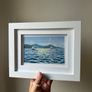 Original Handmade Framed Wall Art | Coastal Home Decor | Small framed painting | Sailing Ocean Decor Image 5