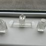 Two Rare Vintage Cut Crystal Cruet Set's Image 6