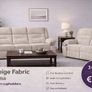 New 3+2 Grey Montana Fabric Recliner Sofa With Hidden Cupholders Image 3