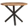 Dining Table 100x100x75 cm Acacia Wood with Sheesham Finish Image 7