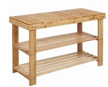 BRAND NEW 3 Tier Living Bamboo, Shoe Organizer or Entryway Bench