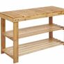 BRAND NEW 3 Tier Living Bamboo, Shoe Organizer or Entryway Bench Image 2