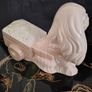 Vintage Pekinkese Dog and Flower Cart Figurine by Porceval. Image 4