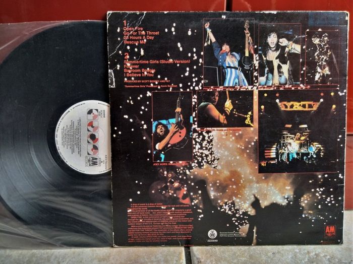 Y&T. Open Fire.Live.1985.Lp.