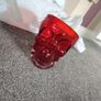 Halloween Red Glass Skull Candy Dish Image 10