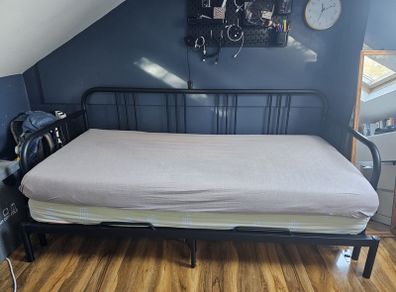 FYRESDAL metal frame sofa bed/ day bed 80x200cm