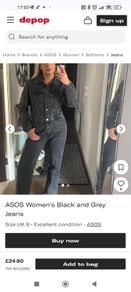 Zara washed black denim boiler suit