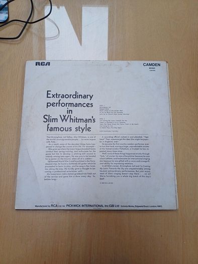 Vinyl Rare- Slim Whitman Birmingham Jail