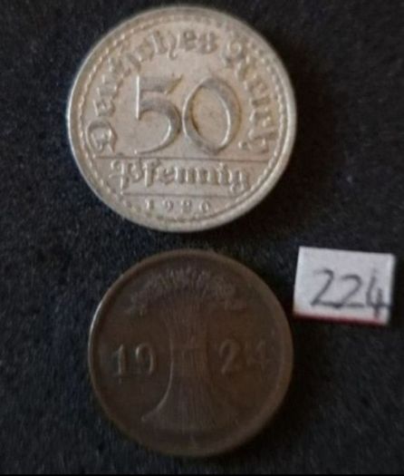 German weimar Republic coins.  (224)