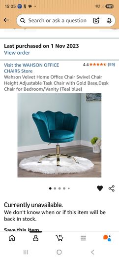 Desk vanity chair