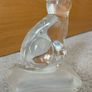 Vintage Clear Glass Cat Figurine Image 3