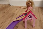 Barbie doll and slide