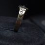 Vintage 9ct Gold Belt Buckle Ring Size 58 Image 4